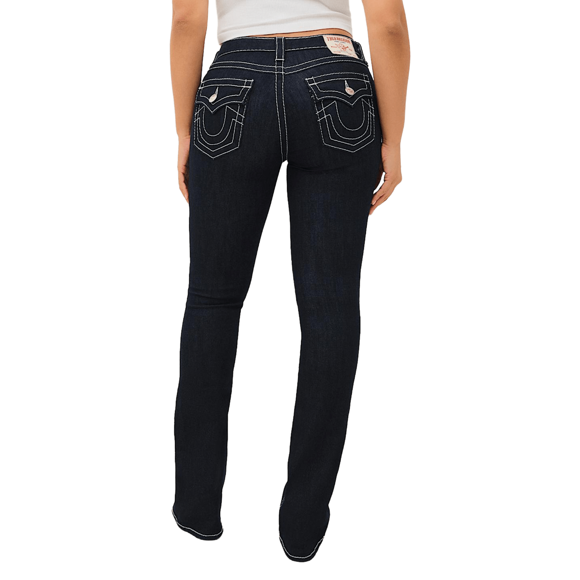 True Religion Becca Big T Flap Bootcut Jeans - CTRUR8813 - Coziness