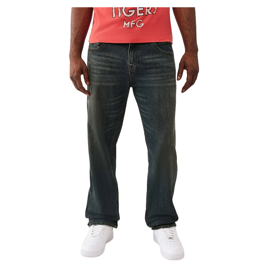 True Religion Bobby SN Flap Baggy Denim Jeans - CTRUR6647 - Coziness