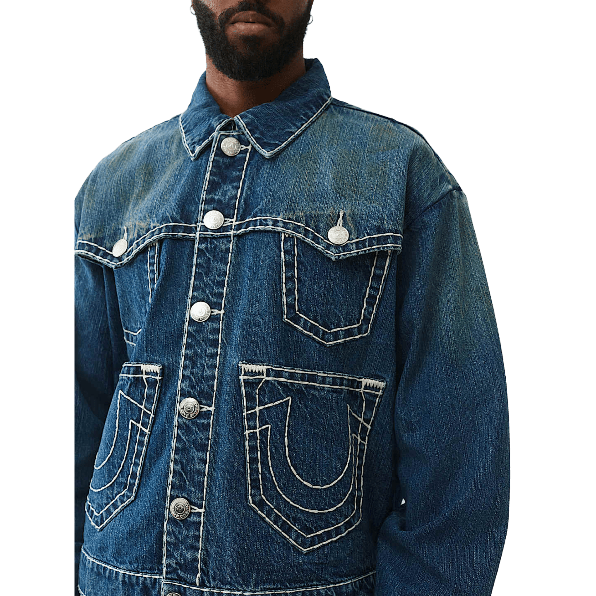 True Religion Drop Shoulder Super T Jacket Heritage - CTRUR7294 - Coziness