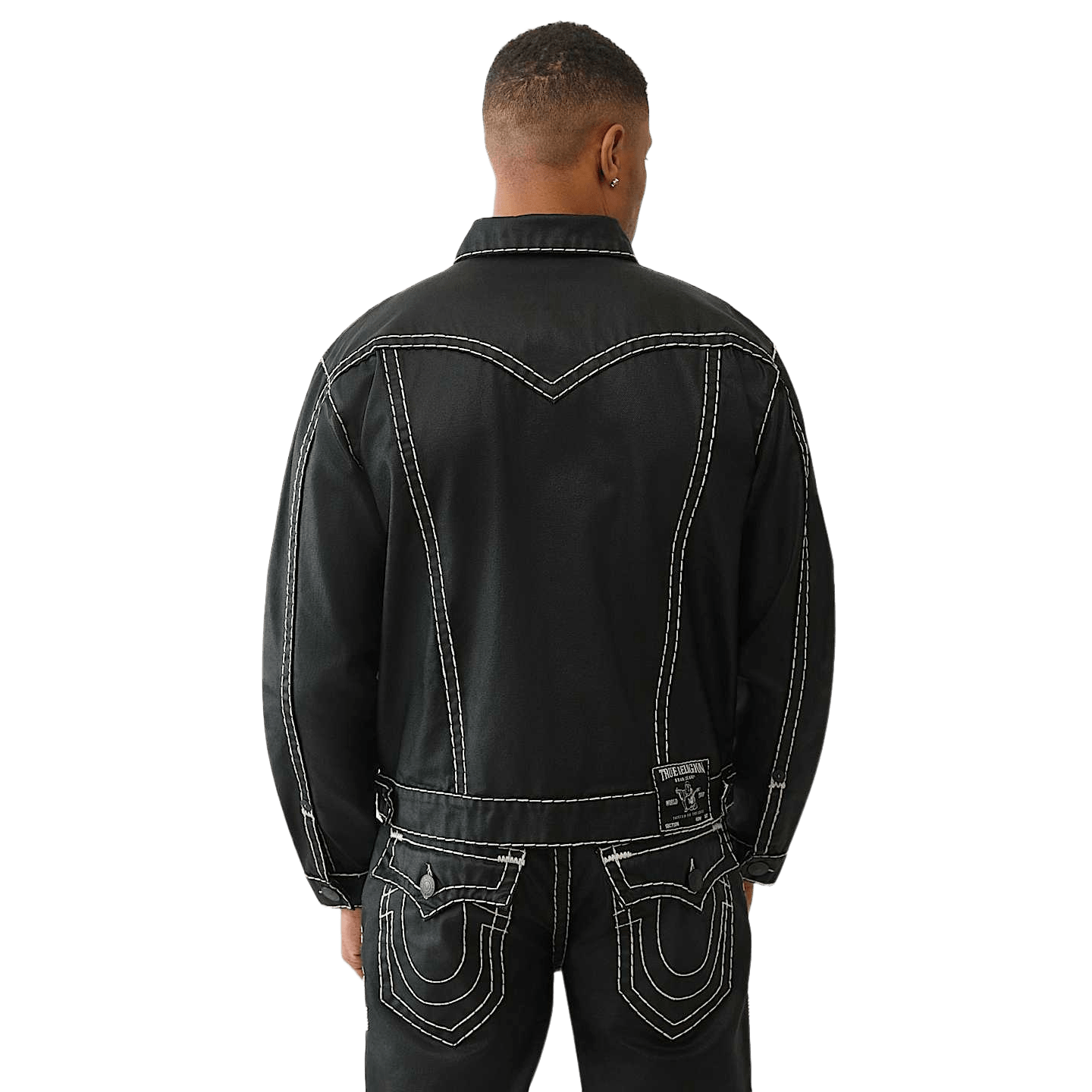 True Religion Oversize Super T Jacket Black - CTRUR7207 - Coziness