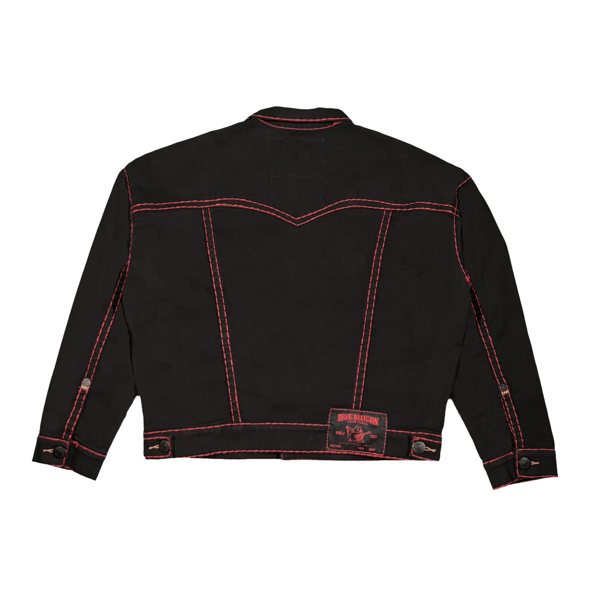 True Religion Super T Cropped Denim Jacket - CTRUR6636 - Coziness