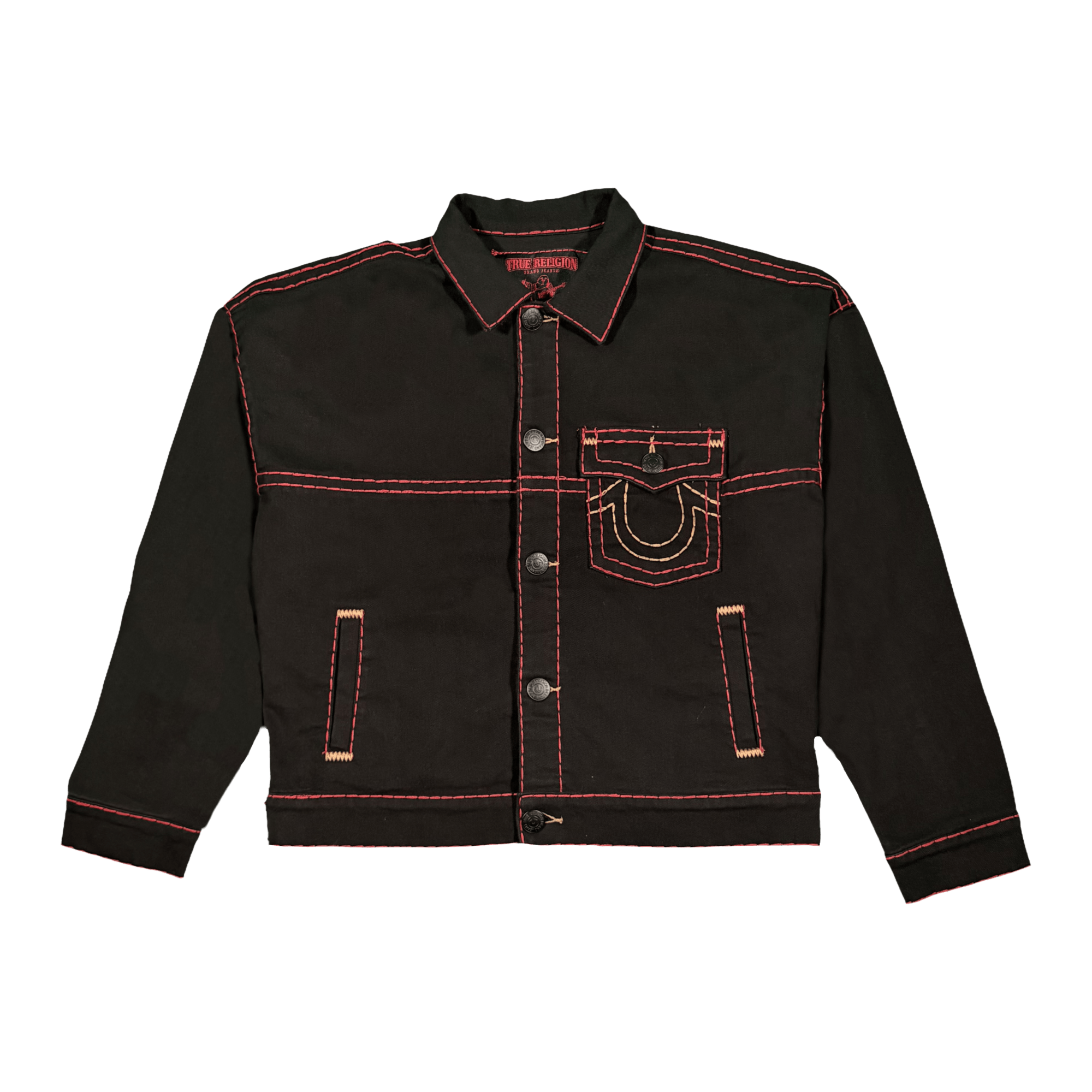 True Religion Super T Cropped Denim Jacket, image size:2000x2000