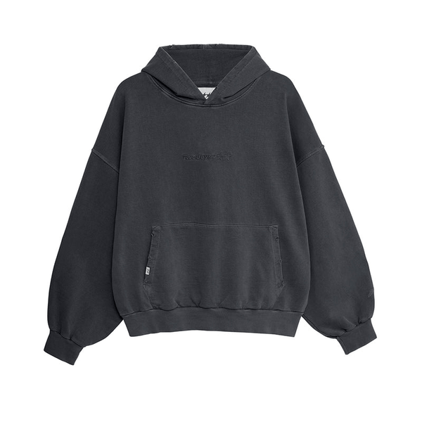 TwoJeys Icon Hoodie Stone Washed Black - CTWOI8050 - Coziness