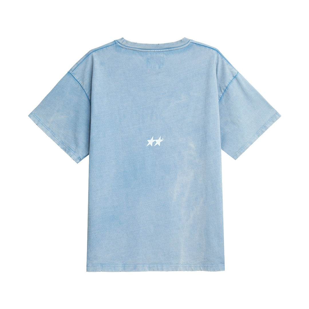 TwoJeys Icon Tee in Hellblau, Rückseite freigestellt