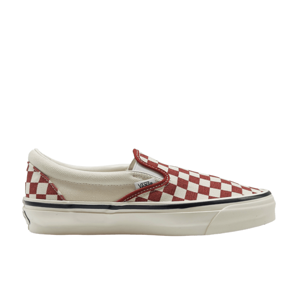 Vans LX Classic Slip-On 98 Checkerboard Red White - CVANL11529 - Coziness
