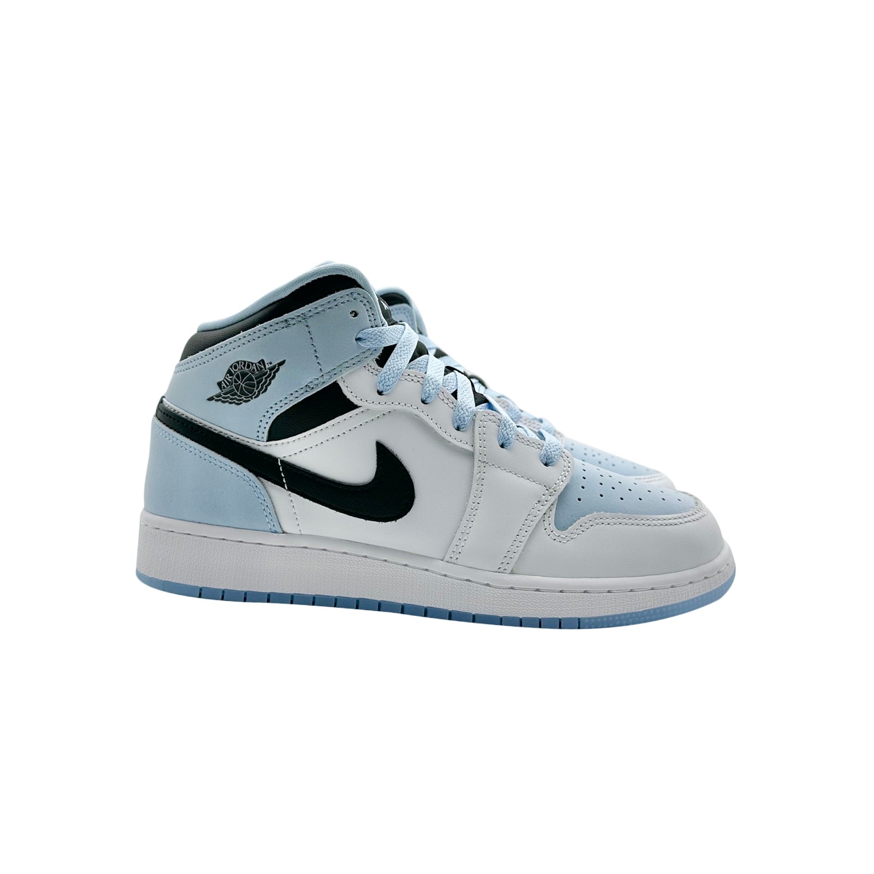 Nike Air Jordan 1 Mid Ice Blue White SE GS