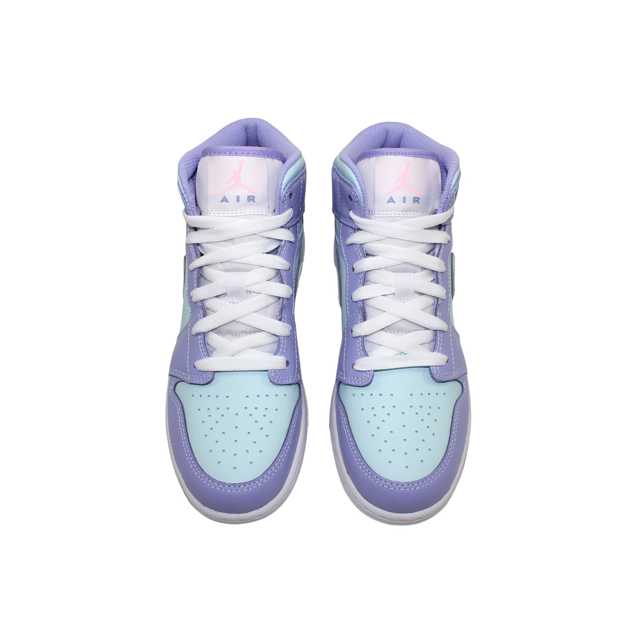 Nike Air Jordan 1 Mid Purple Aqua GS