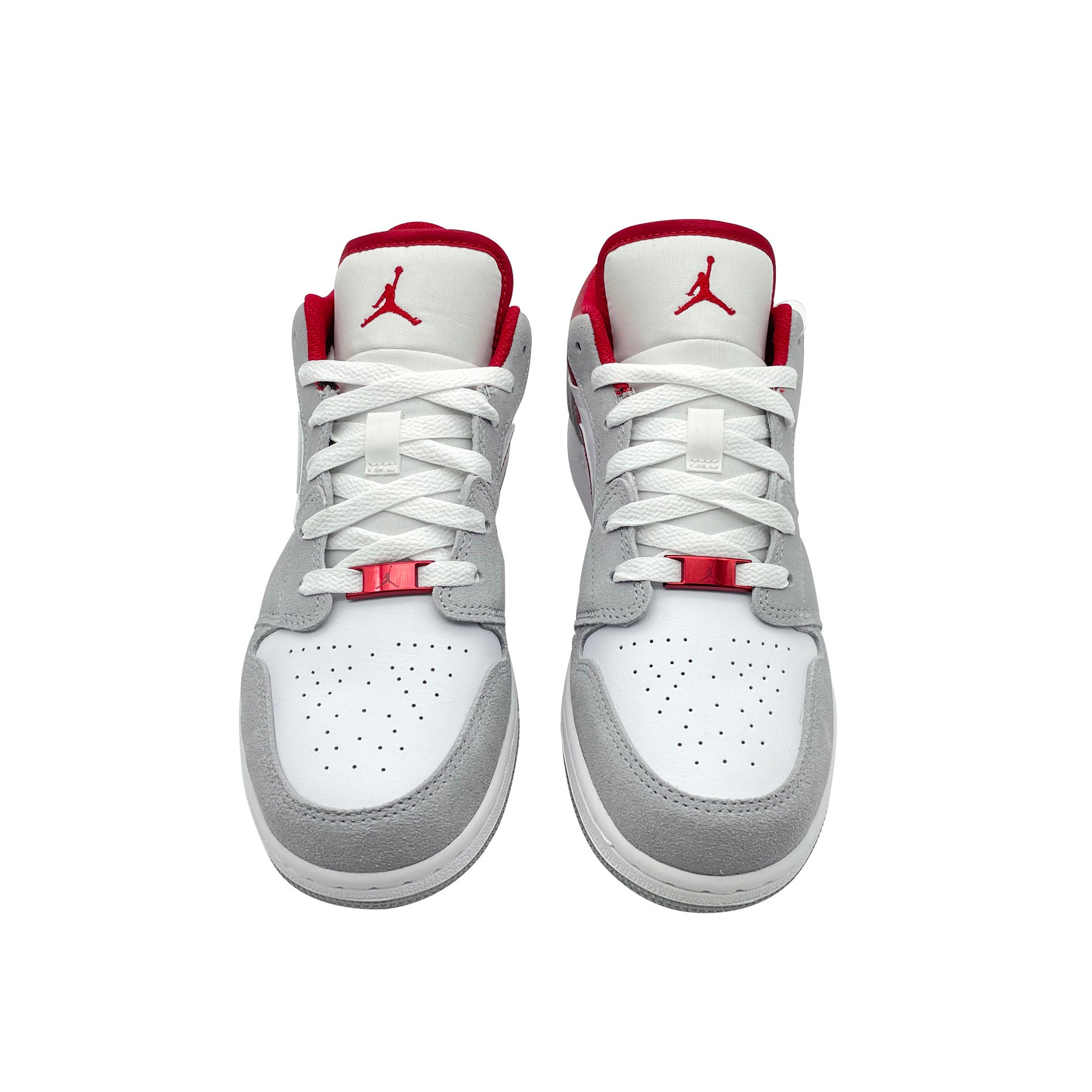 Nike Air Jordan 1 Low Grau Gym Rot GS