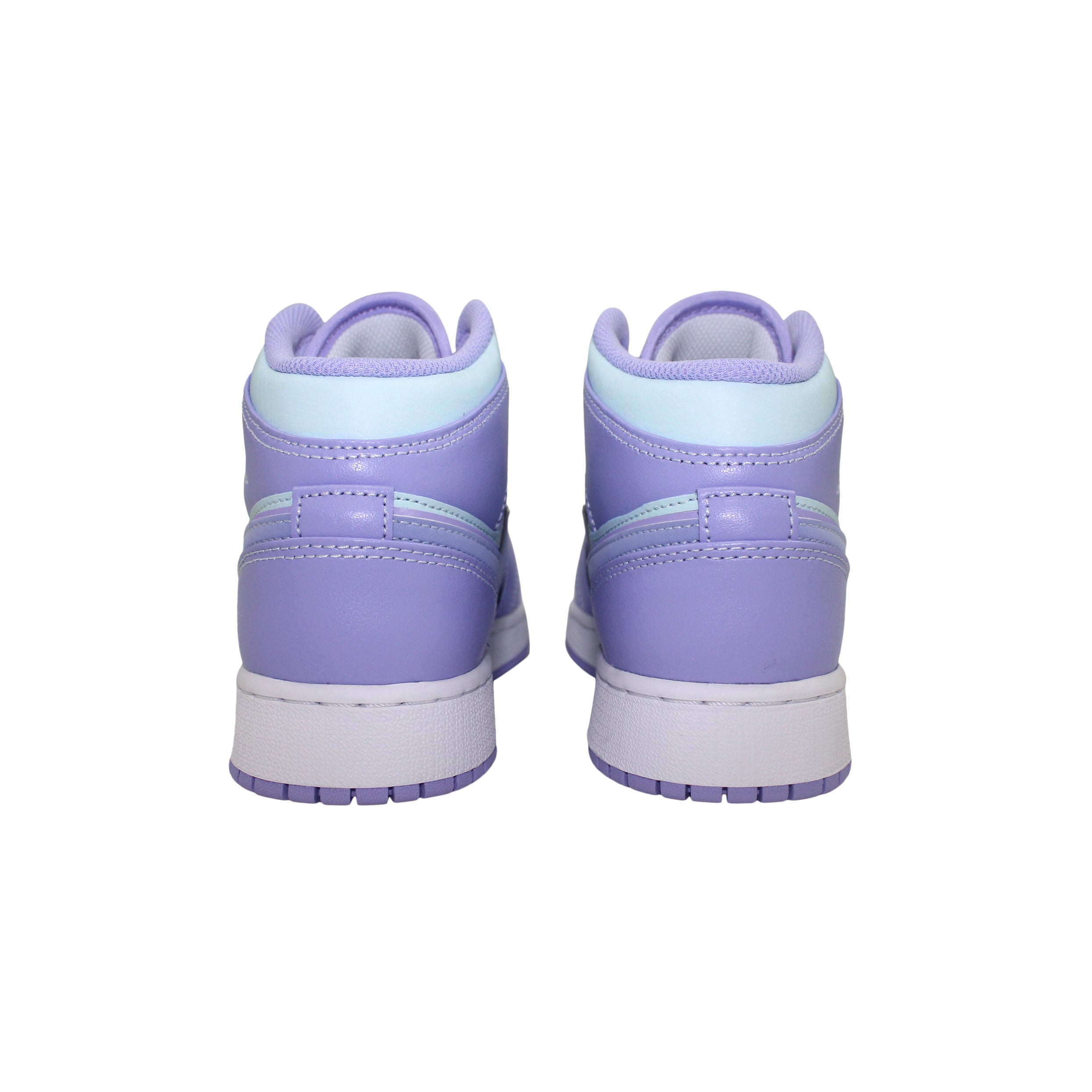 Nike Air Jordan 1 Mid Purple Aqua GS