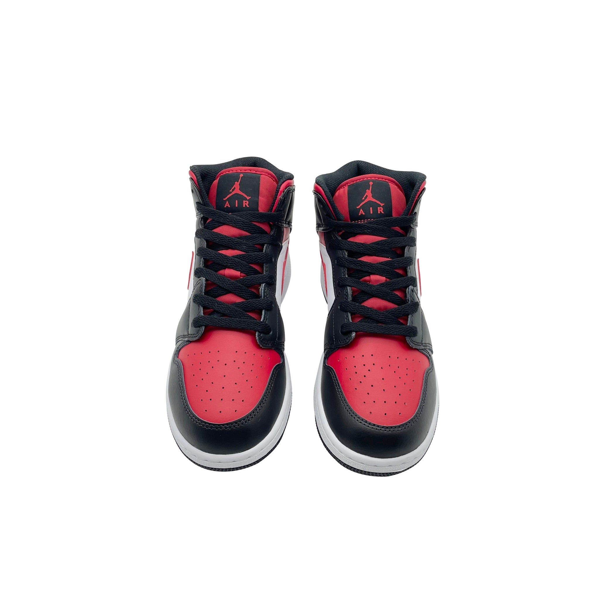 Nike Air Jordan 1 Mid Fire Red GS