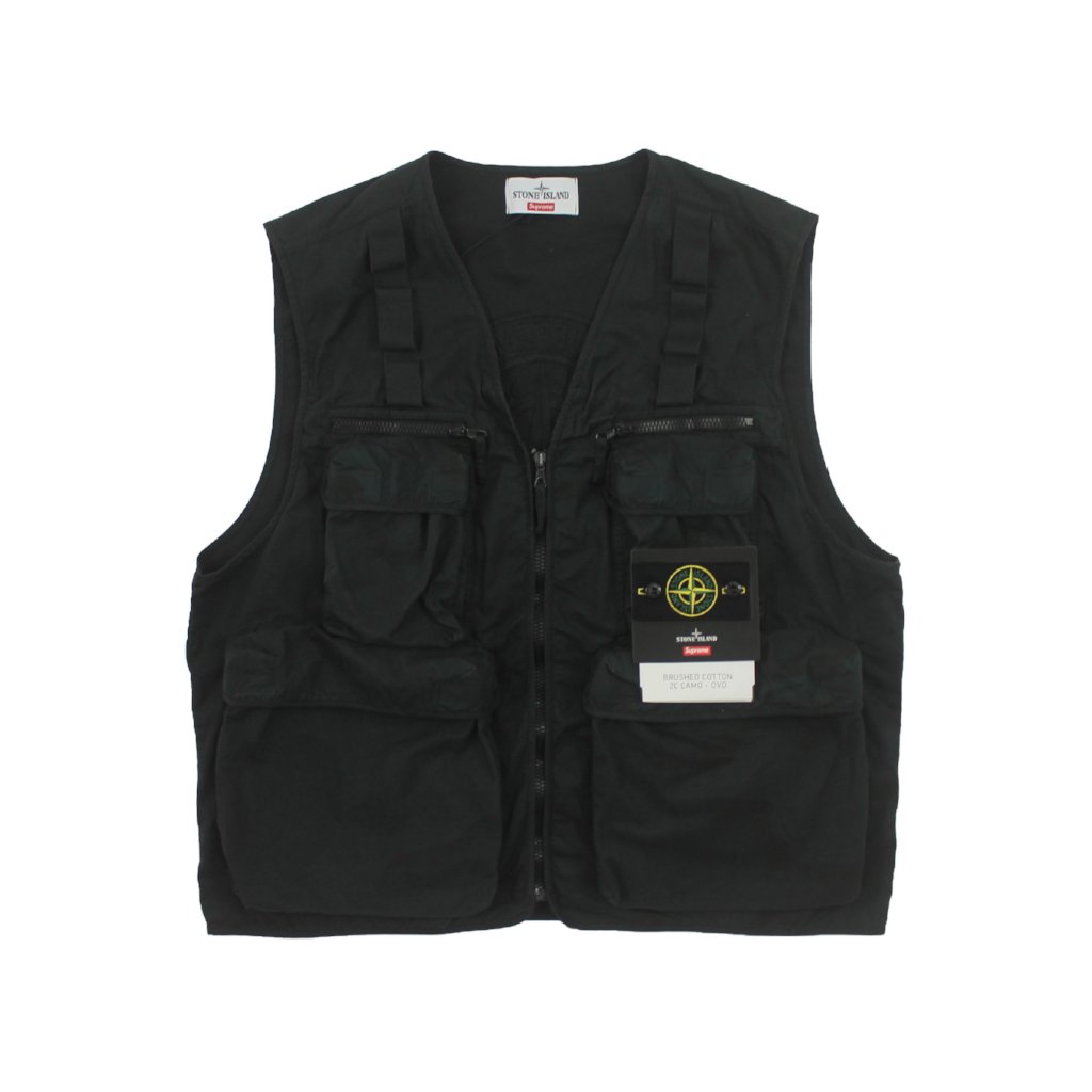 Supreme/Stone Island Camo Cargo Vest
